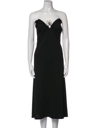 Christopher Esber Strapless Midi Length Dress