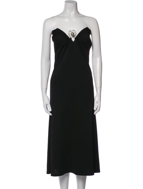 Christopher Esber Strapless Midi Length Dress