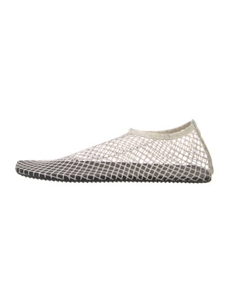 Christopher Esber Mesh Leather Trim Embellishment Flats