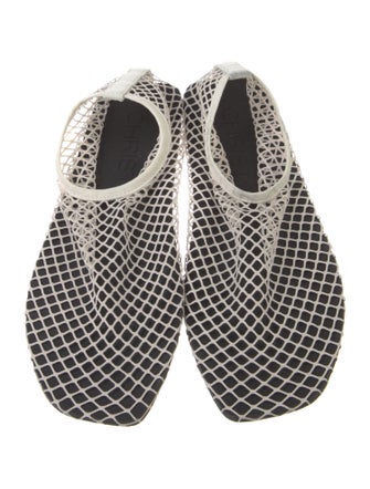 Christopher Esber Mesh Leather Trim Embellishment Flats