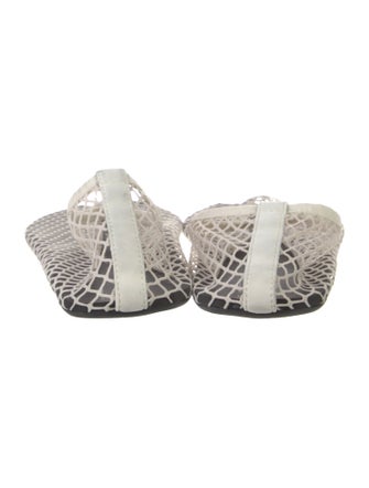 Christopher Esber Mesh Leather Trim Embellishment Flats