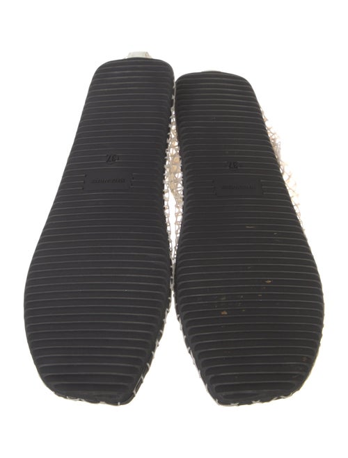 Christopher Esber Mesh Leather Trim Embellishment Flats