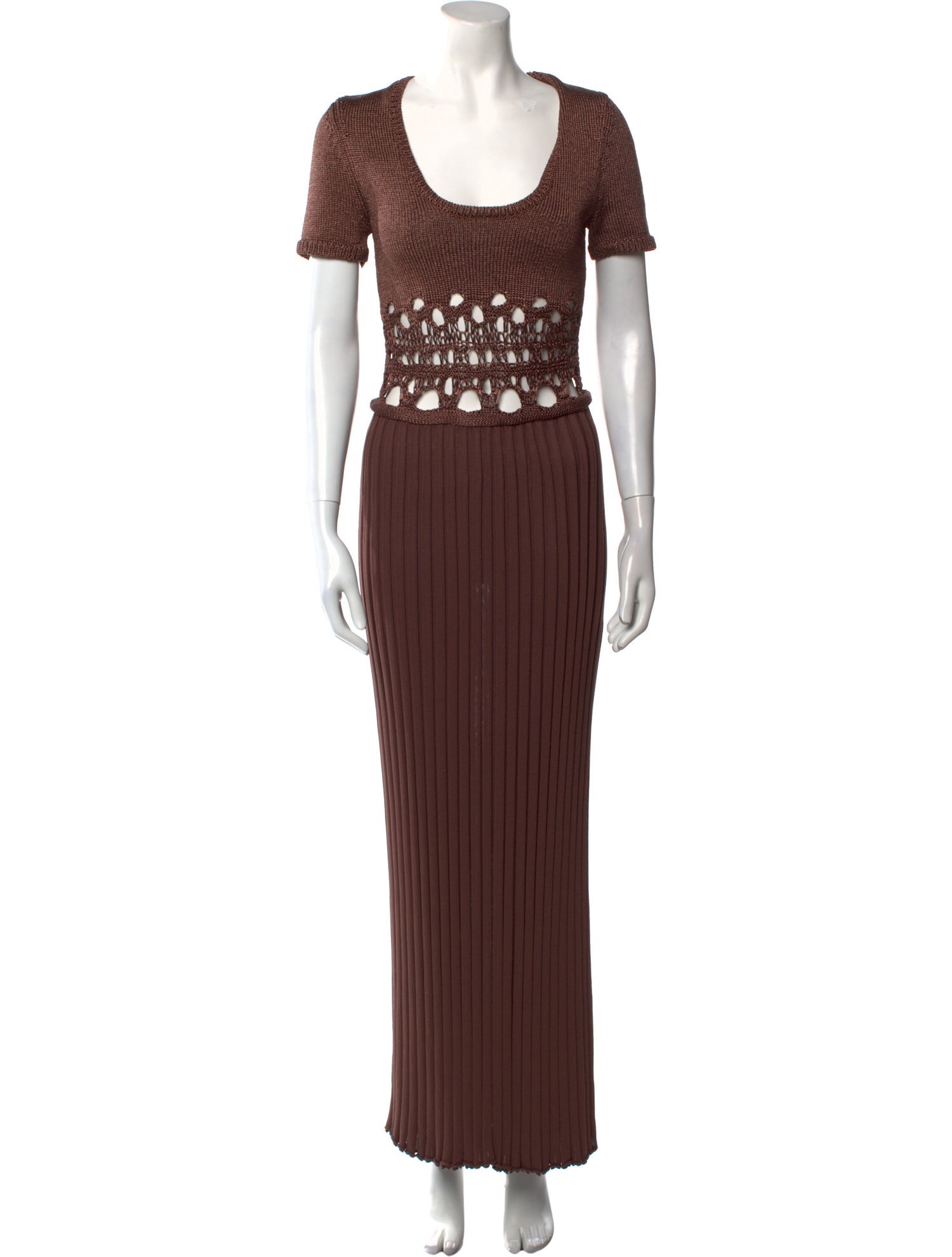 Christopher Esber Scoop Neck Long Dress