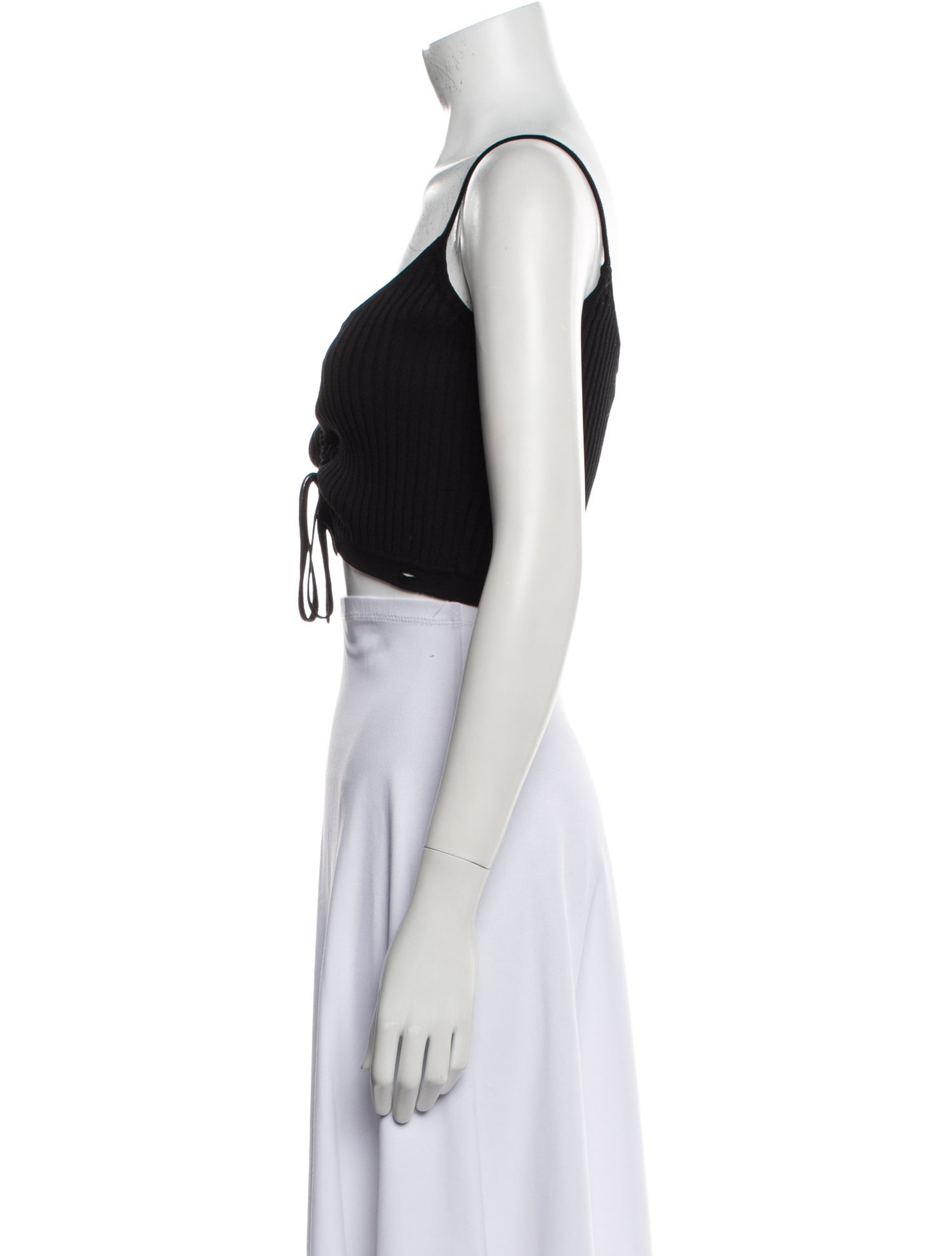 Christopher Esber Square Neckline Sleeveless Crop Top