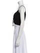 Christopher Esber Square Neckline Sleeveless Crop Top