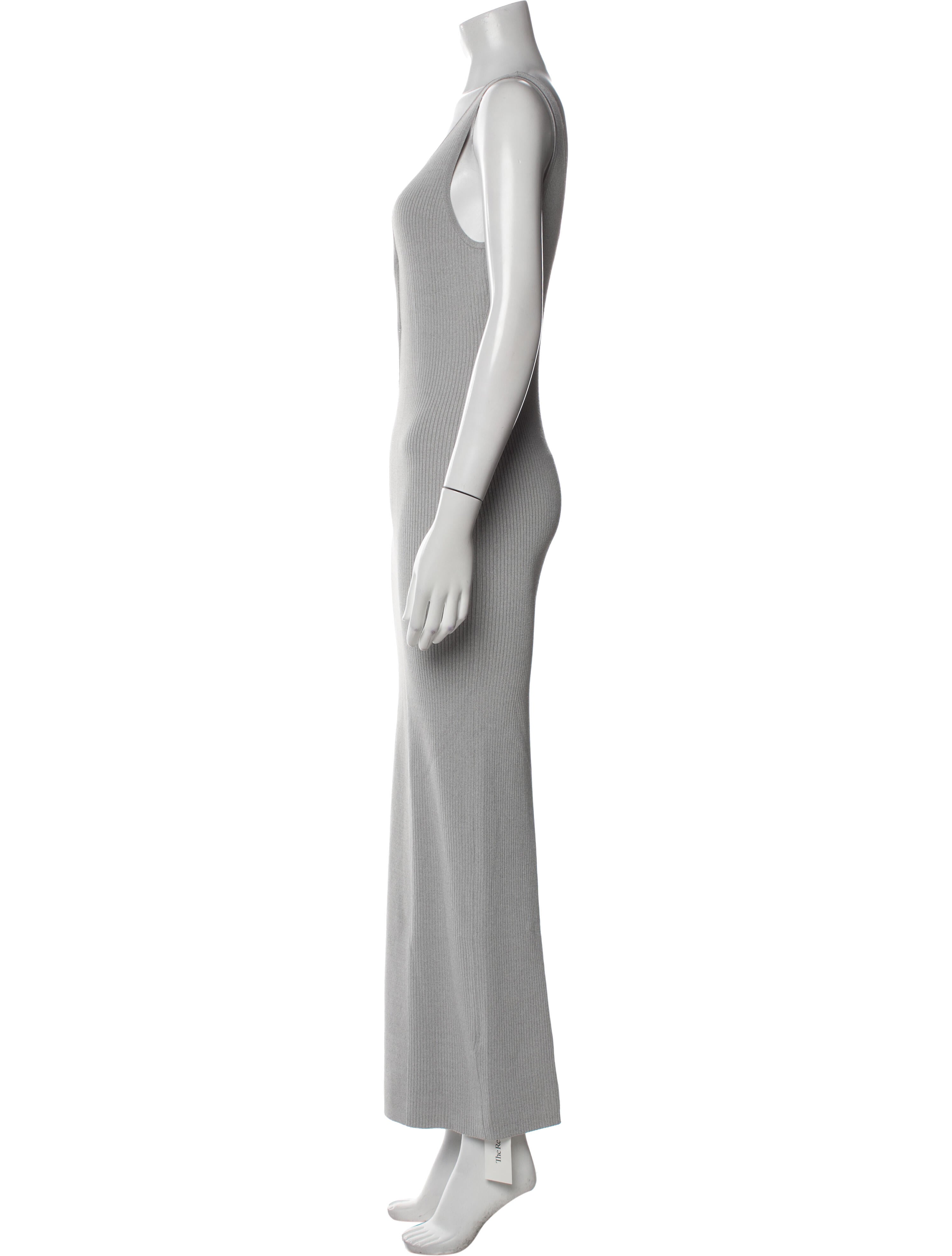 Christopher Esber Plunge Neckline Long Dress