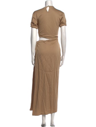 Christopher Esber Crew Neck Long Dress