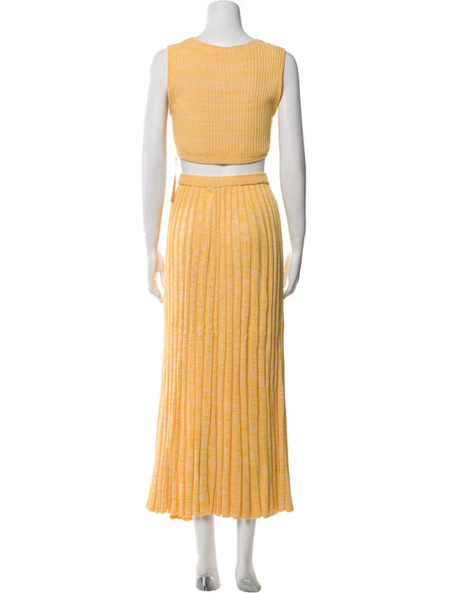 Christopher Esber Nylon Plaid Print Skirt Set