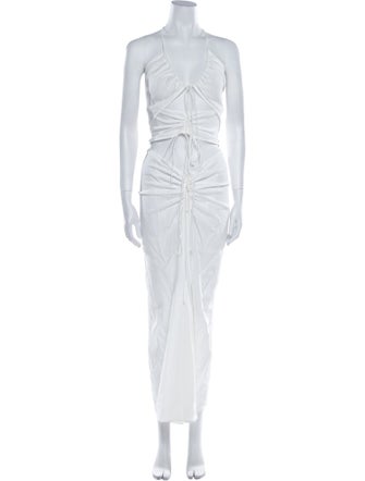 Christopher Esber V-Neck Long Dress