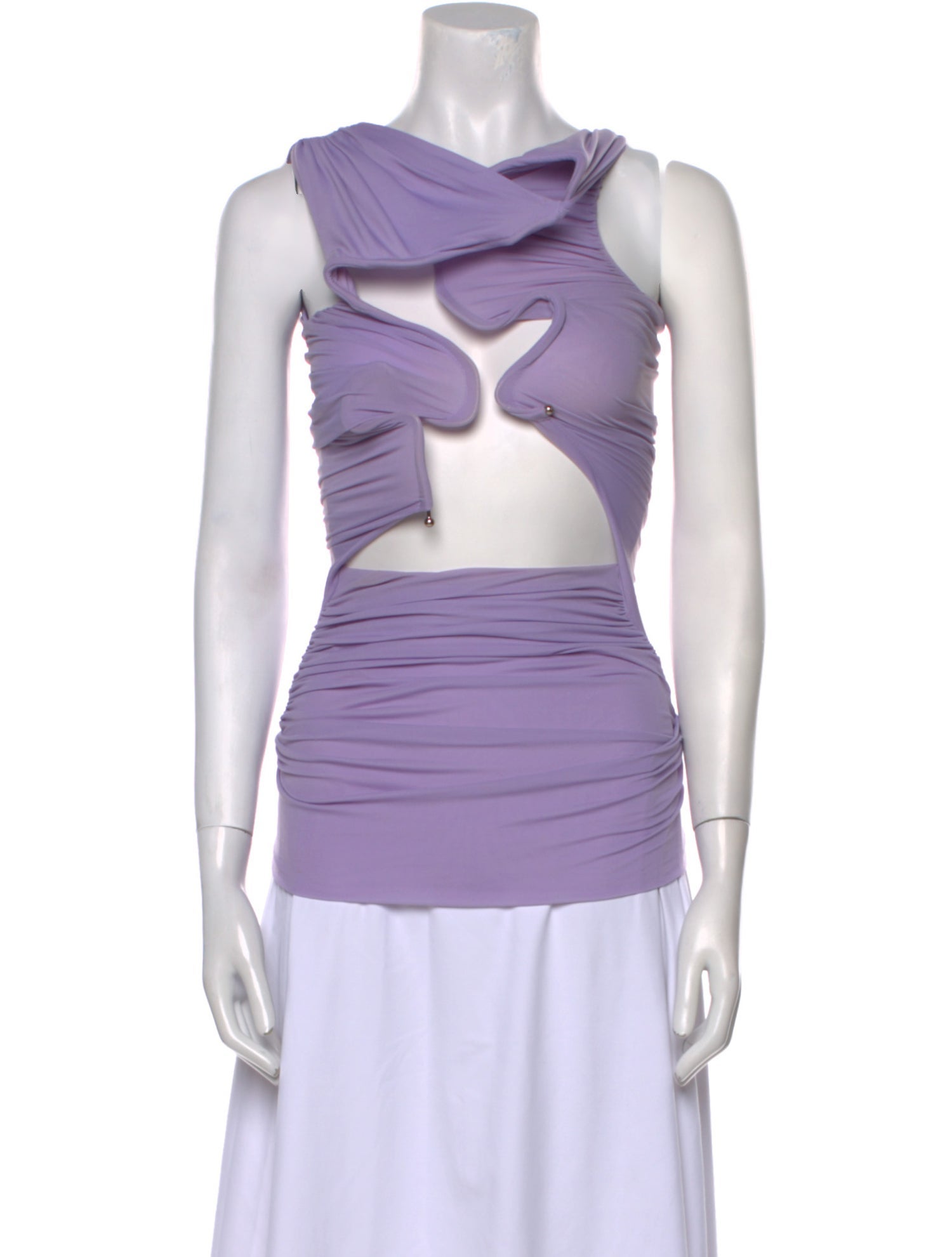 Christopher Esber Cowl Neck Sleeveless Top