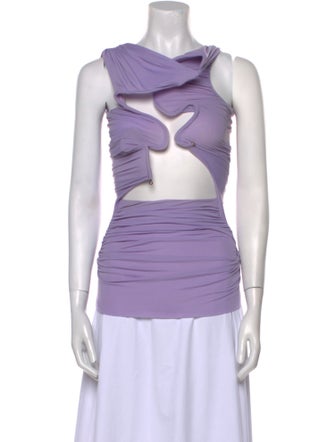 Christopher Esber Cowl Neck Sleeveless Top
