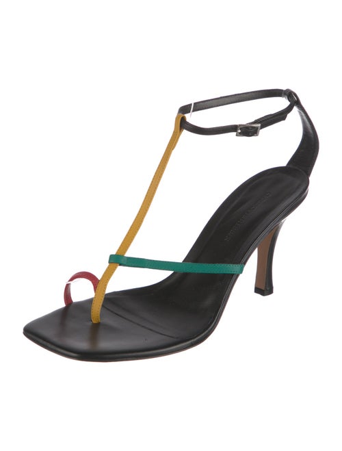 Christopher Esber Leather T-Strap Sandals