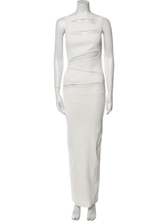 Christopher Esber Bateau Neckline Long Dress
