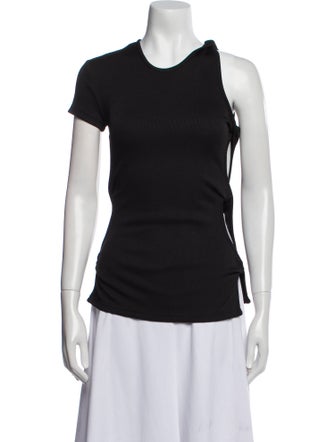 Christopher Esber Scoop Neck Short Sleeve Top