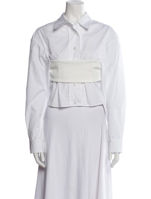 Christopher Esber Long Sleeve Crop Top