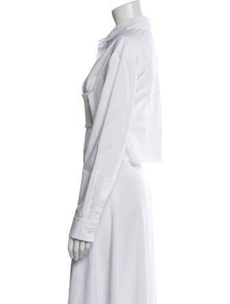 Christopher Esber Long Sleeve Crop Top