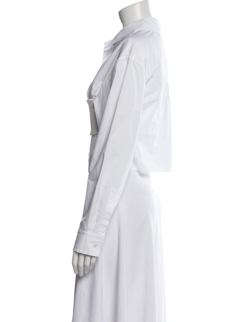 Christopher Esber Long Sleeve Crop Top