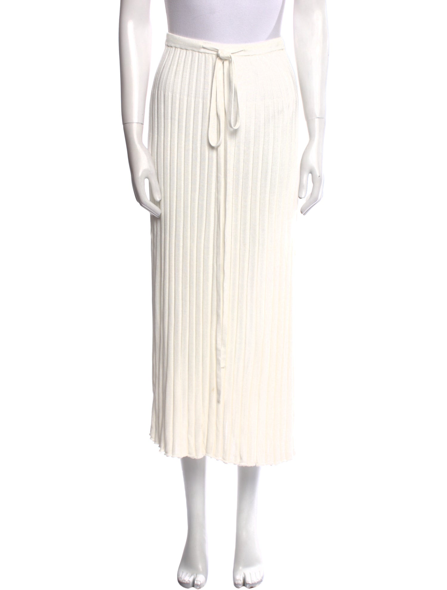 Christopher Esber Pleated Accents Midi Length Skirt