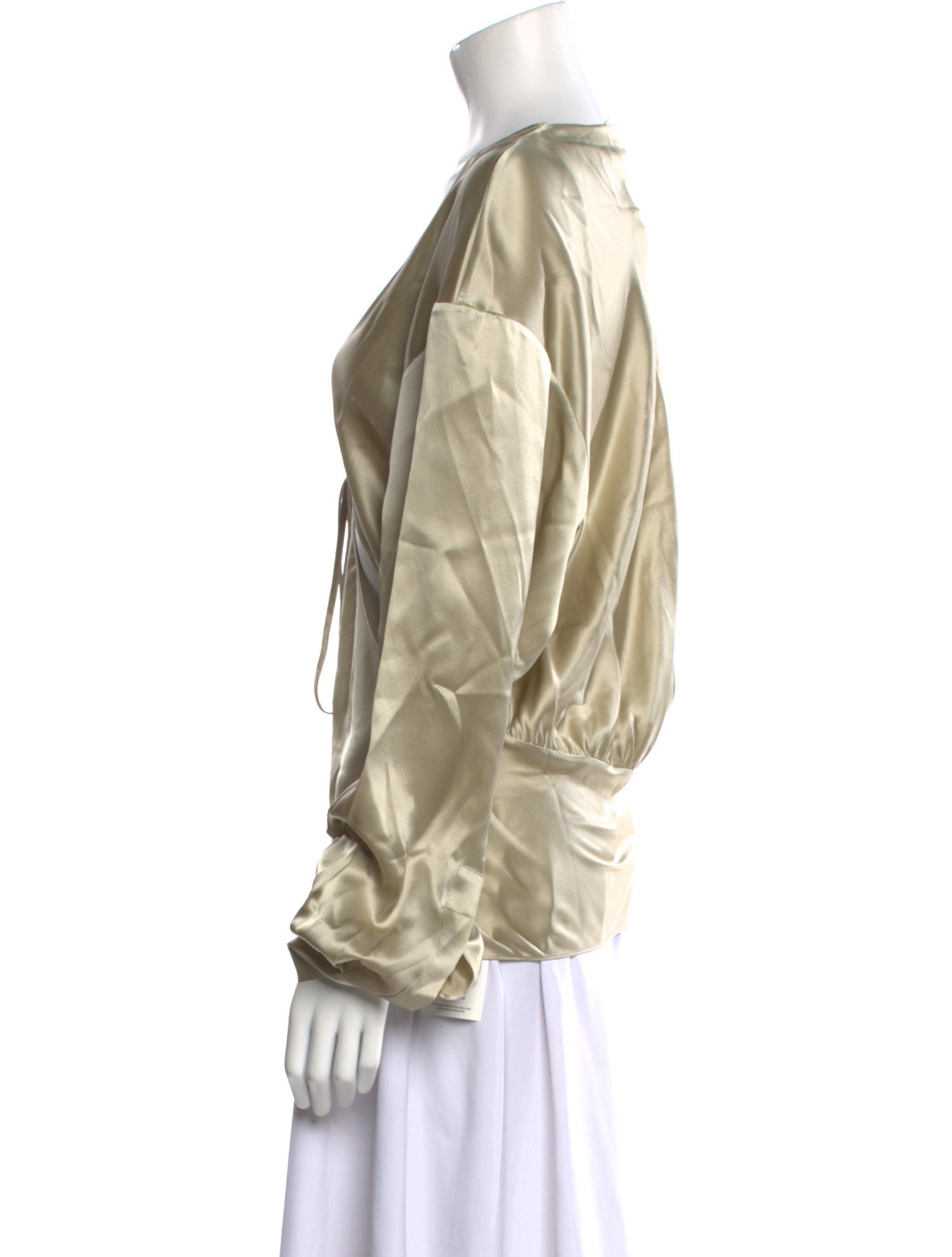 Christopher Esber Silk V-Neck Blouse w/ Tags