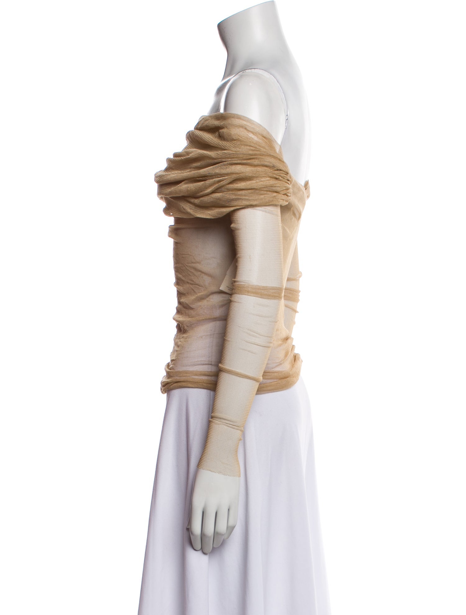 Christopher Esber Off-The-Shoulder Long Sleeve Top