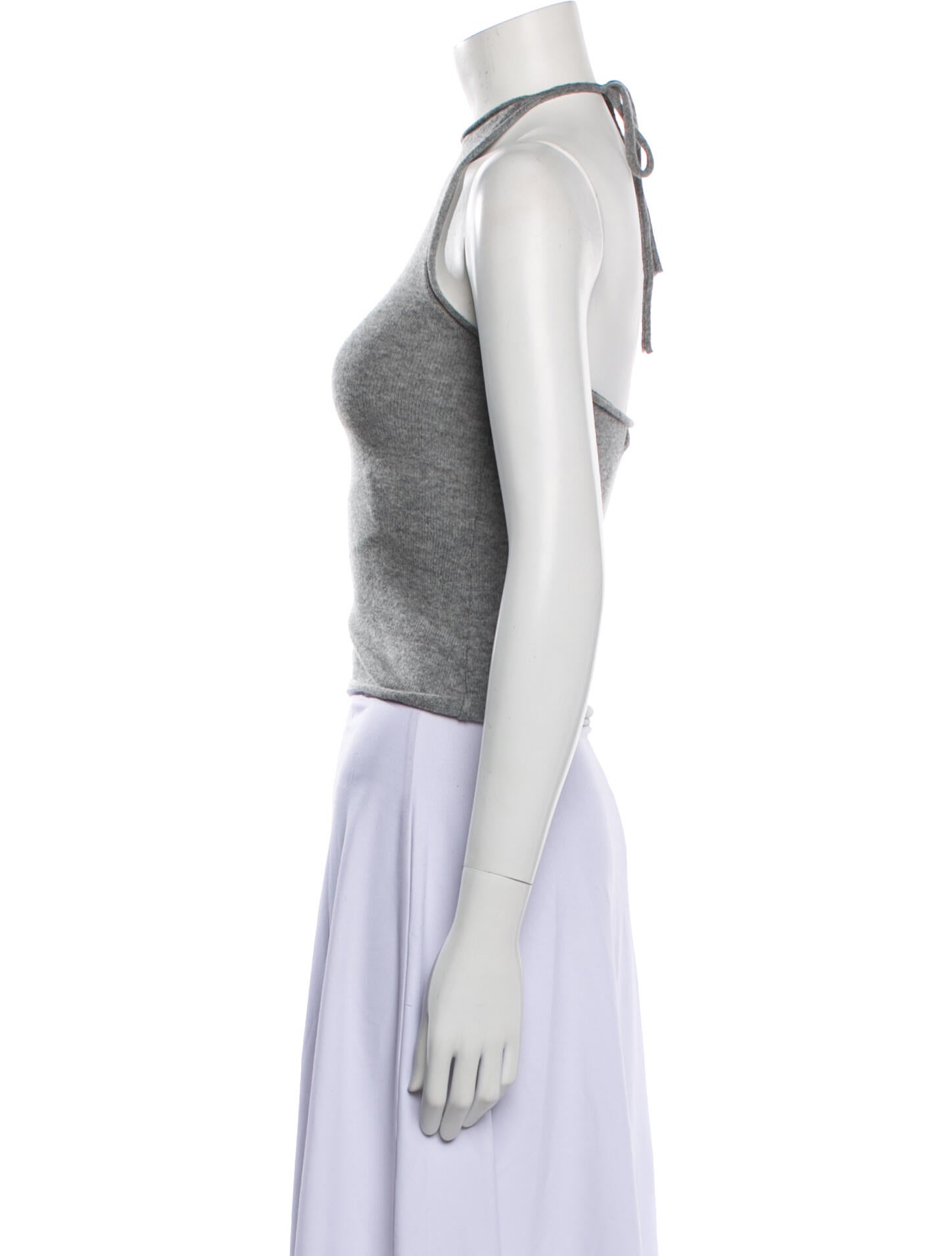 Christopher Esber Cashmere Halterneck Crop Top
