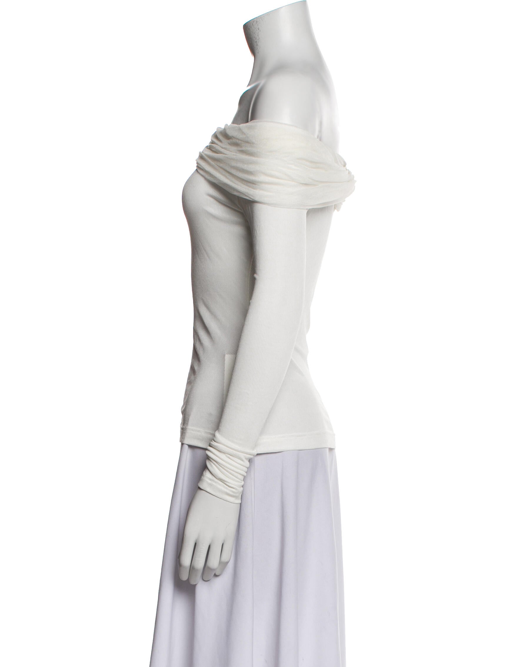 Christopher Esber Off-The-Shoulder Long Sleeve Top