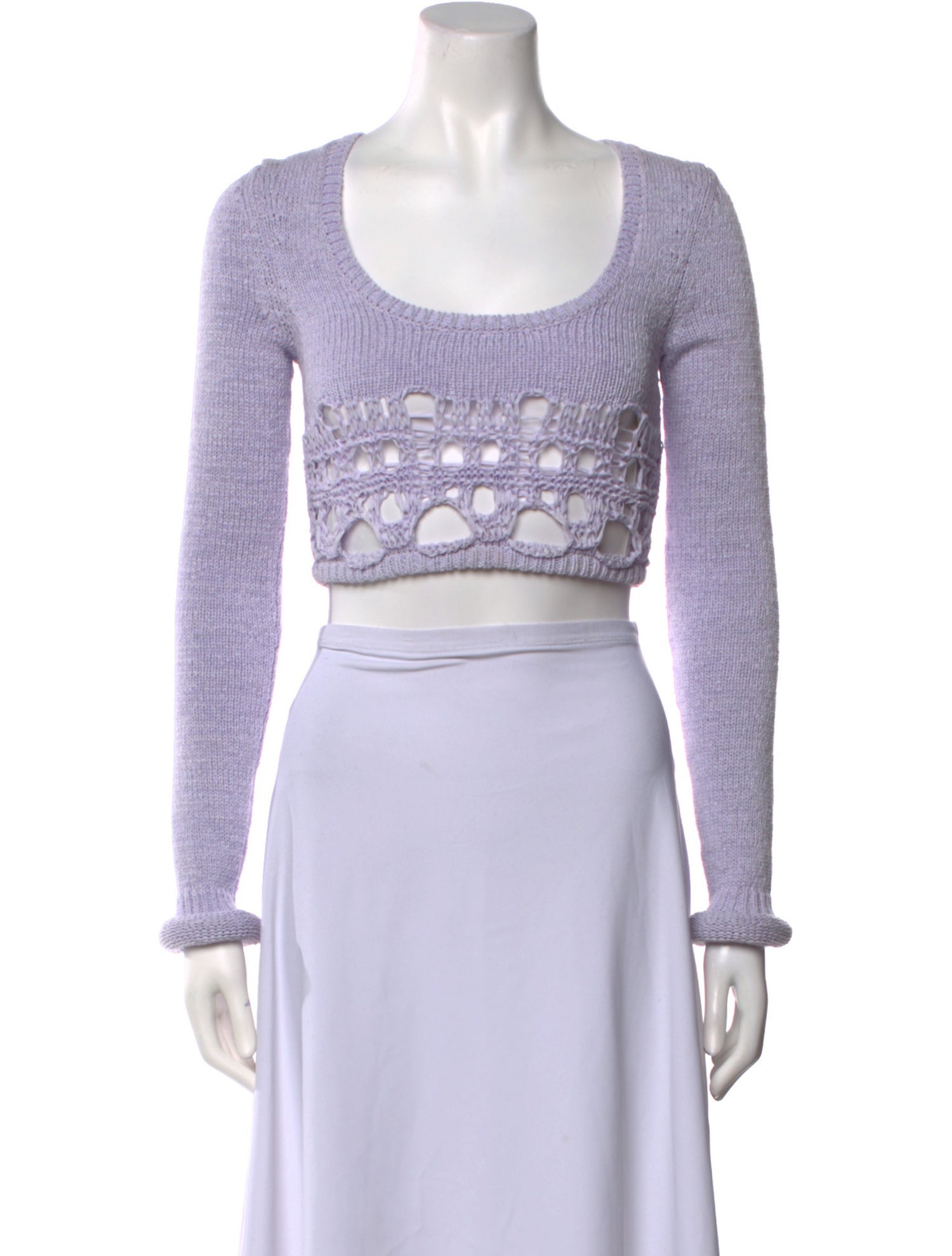 Christopher Esber Graphic Print Scoop Neck Sweater