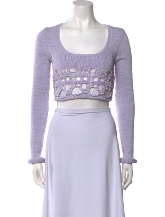 Christopher Esber Graphic Print Scoop Neck Sweater