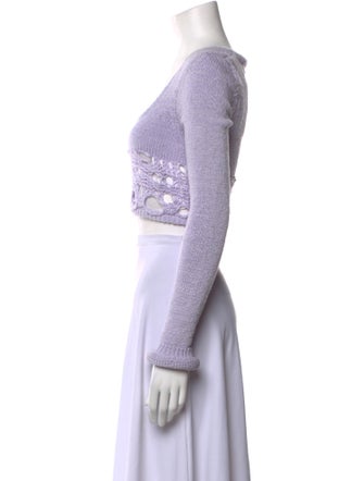 Christopher Esber Graphic Print Scoop Neck Sweater