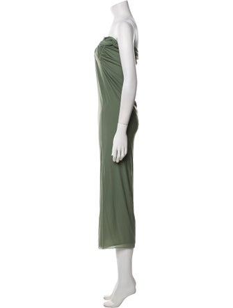Christopher Esber Strapless Midi Length Dress