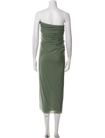 Christopher Esber Strapless Midi Length Dress
