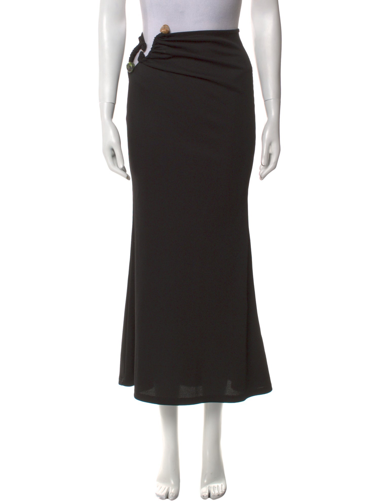 Christopher Esber Crystal Embellishments Midi Length Skirt