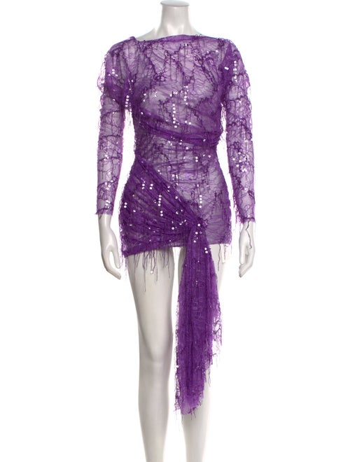 Christopher Esber Bateau Neckline Three-Quarter Sleeve Tunic