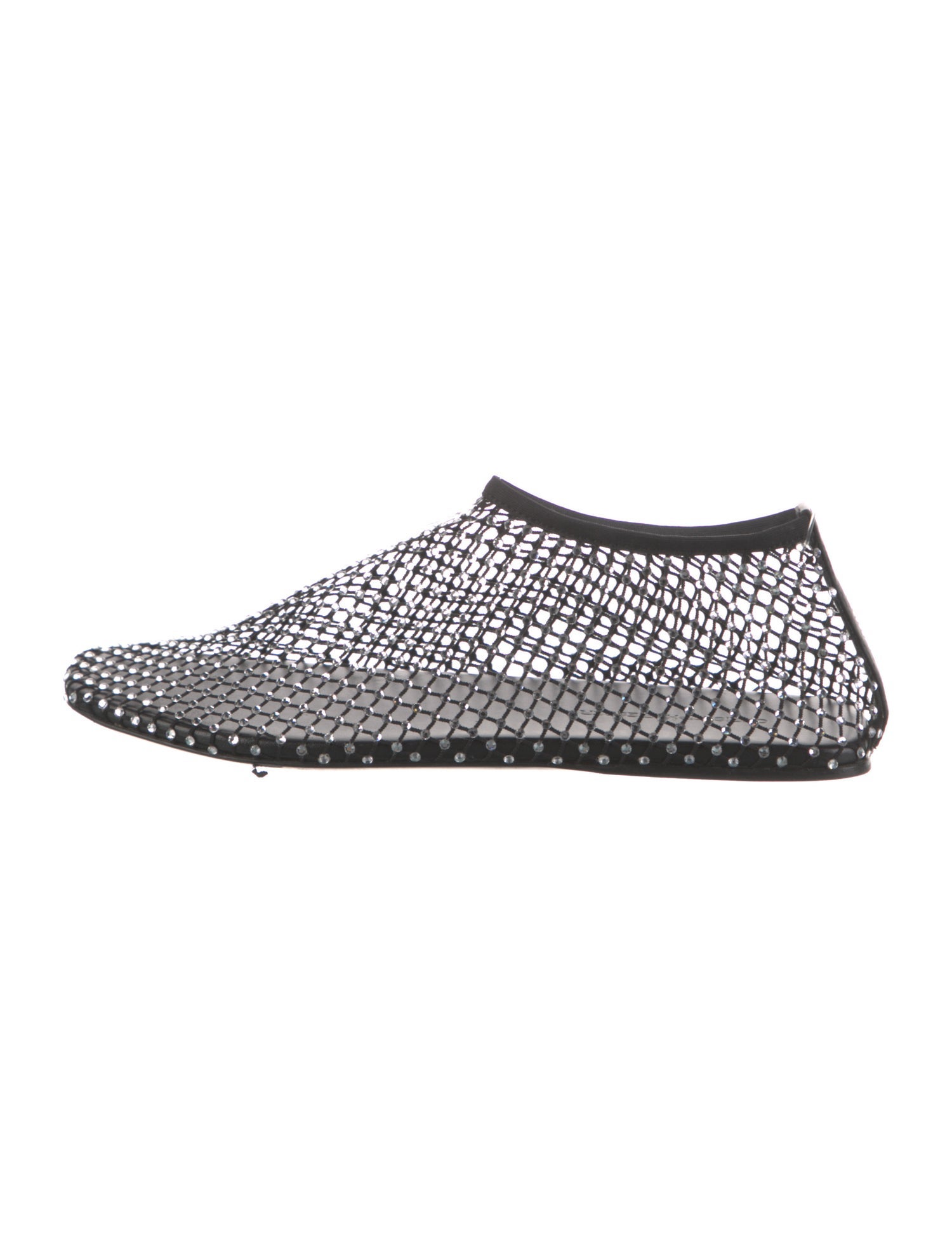 Christopher Esber Mesh Crystal Embellishments Flats