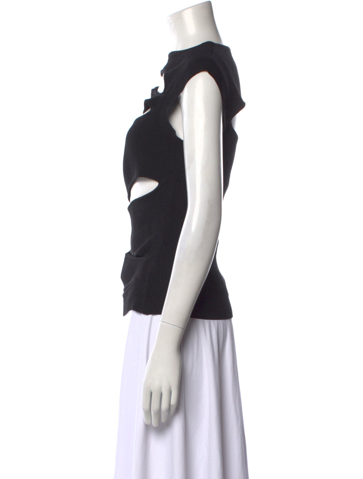 Christopher Esber Bateau Neckline Sleeveless Top