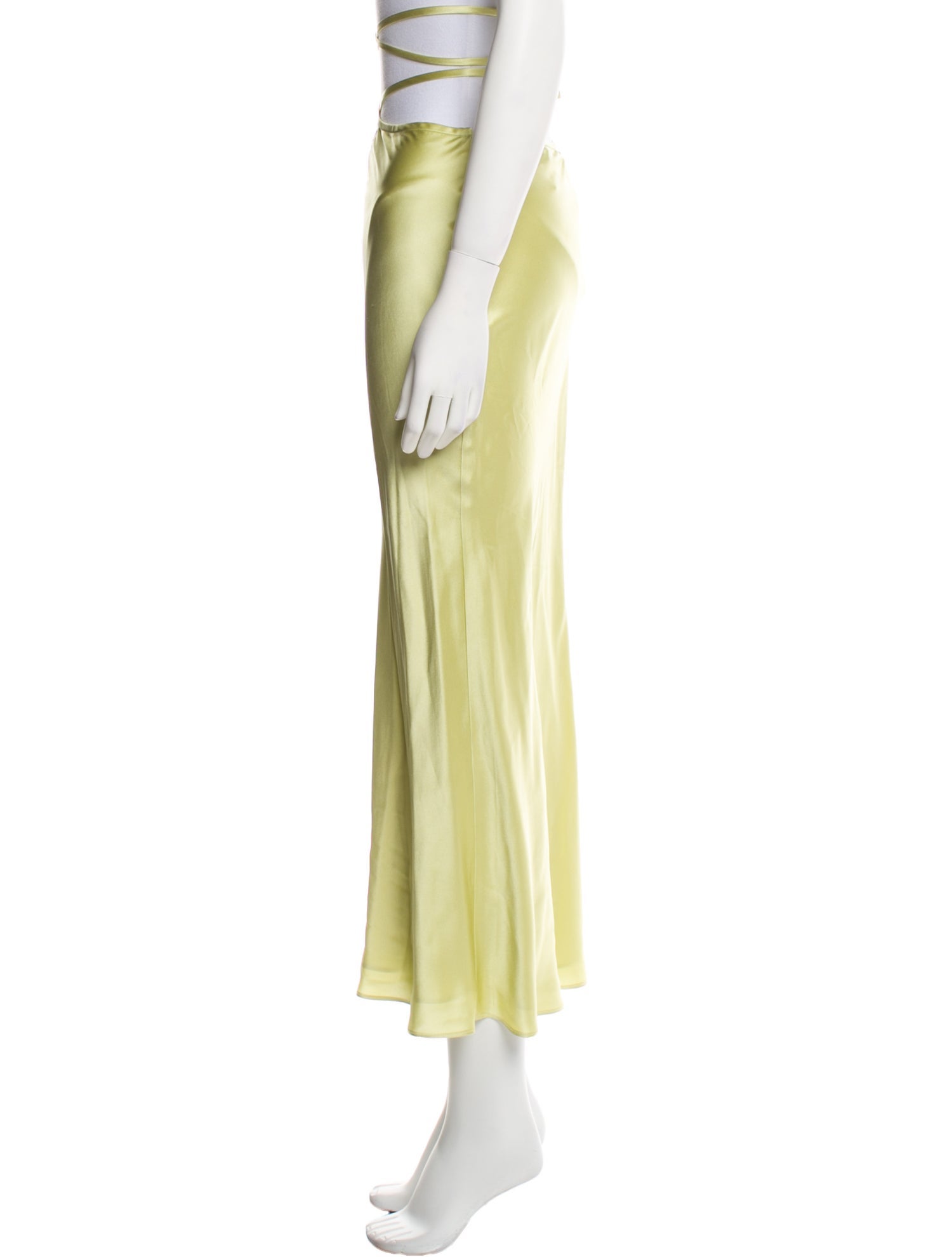 Christopher Esber Silk Midi Length Skirt