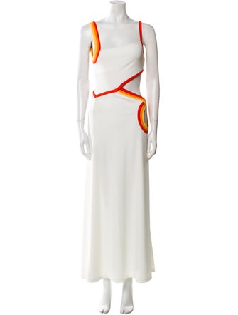 Christopher Esber Square Neckline Long Dress