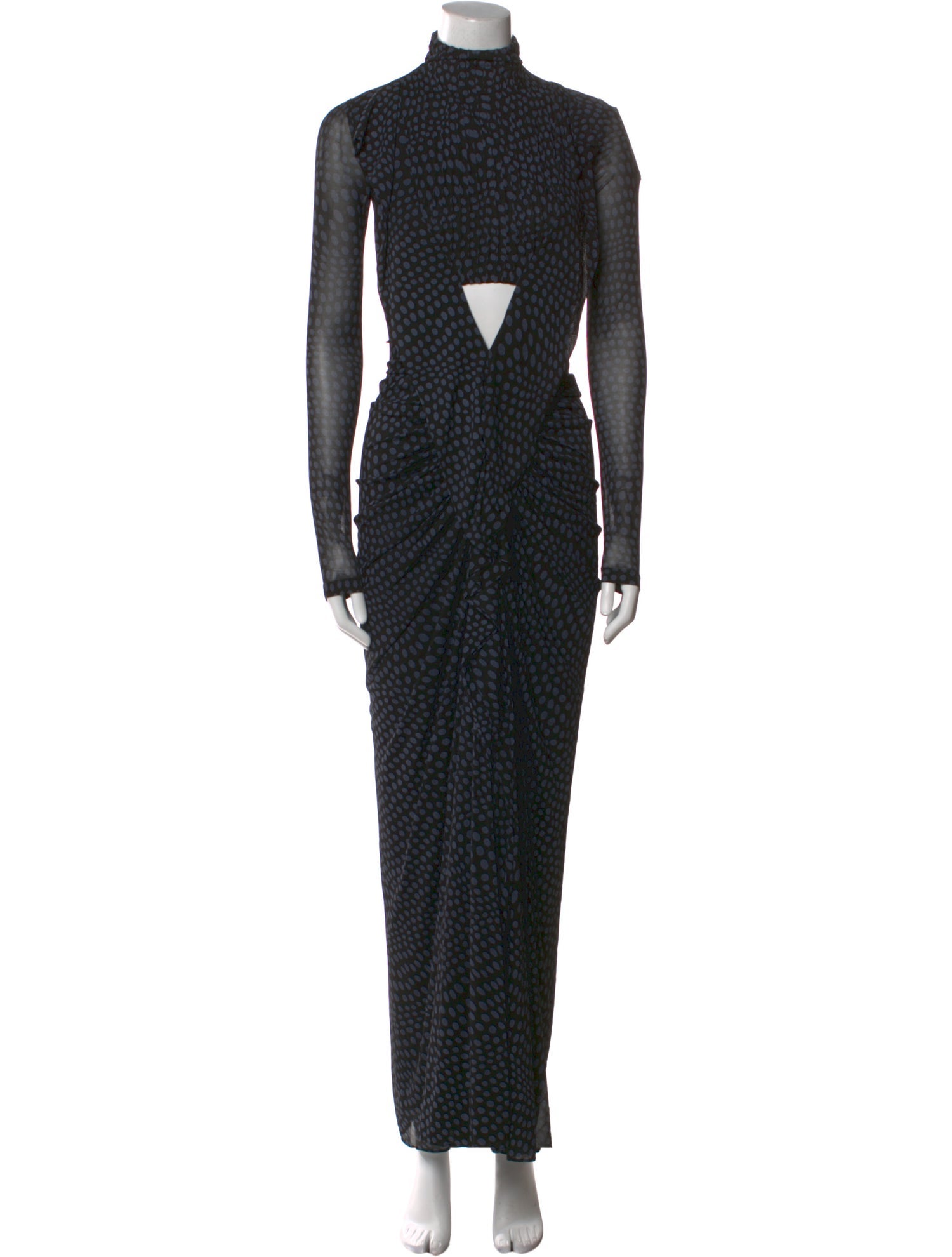 Christopher Esber Polka Dot Print Long Dress w/ Tags