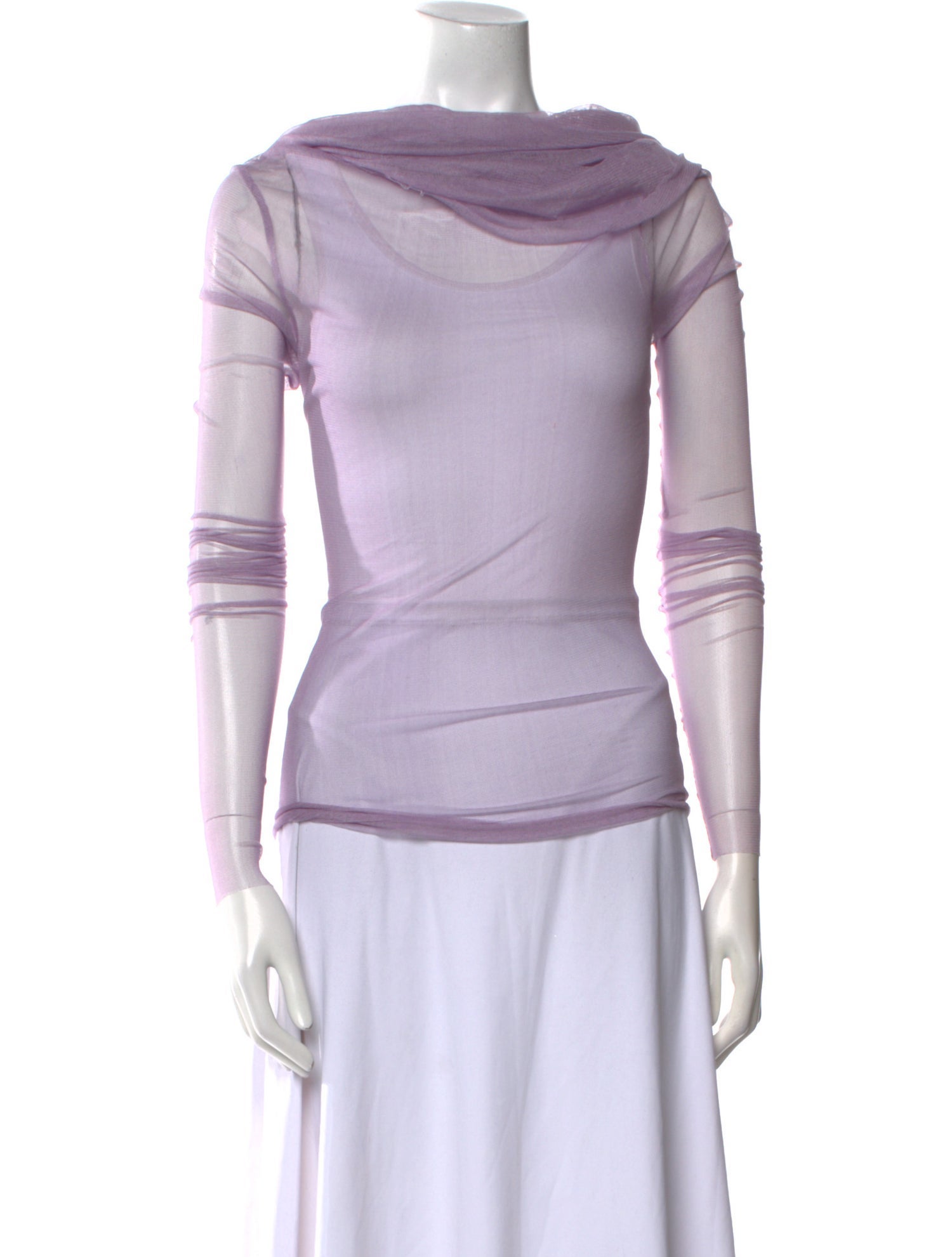 Christopher Esber Silk Cowl Neck Top