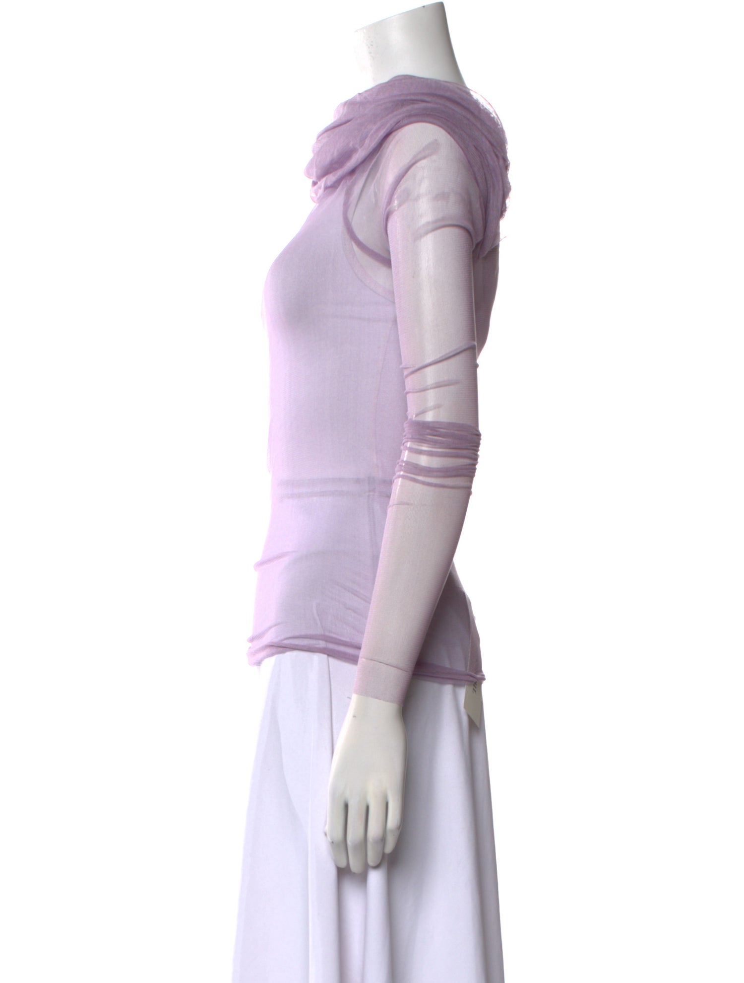 Christopher Esber Silk Cowl Neck Top