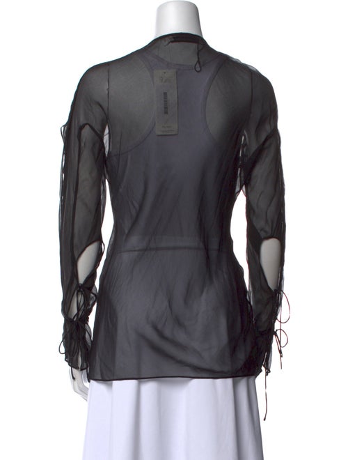 Christopher Esber Silk Tie Neck Blouse