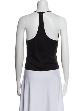 Christopher Esber Halterneck Sleeveless Crop Top