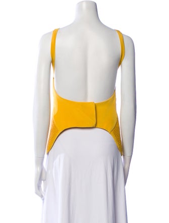 Christopher Esber Square Neckline Sleeveless Top
