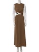 Christopher Esber Crew Neck Long Dress