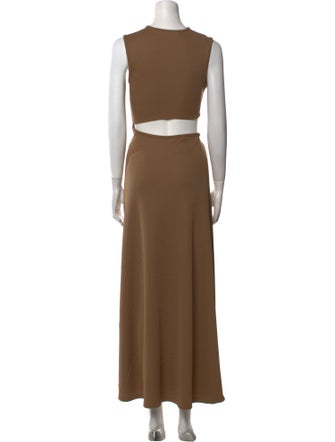 Christopher Esber Crew Neck Long Dress