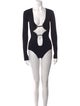 Christopher Esber V-Neck Long Sleeve Bodysuit