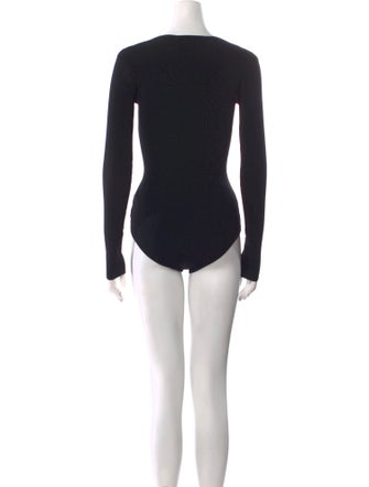 Christopher Esber V-Neck Long Sleeve Bodysuit