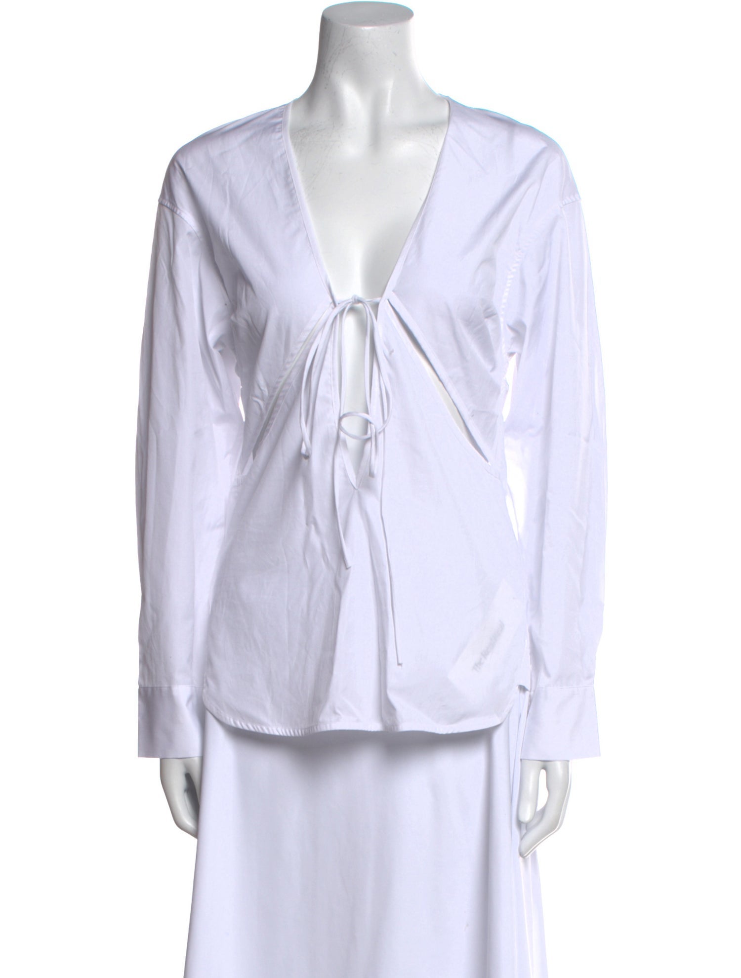 Christopher Esber V-Neck Long Sleeve Blouse w/ Tags