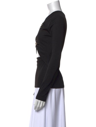 Christopher Esber V-Neck Long Sleeve Top