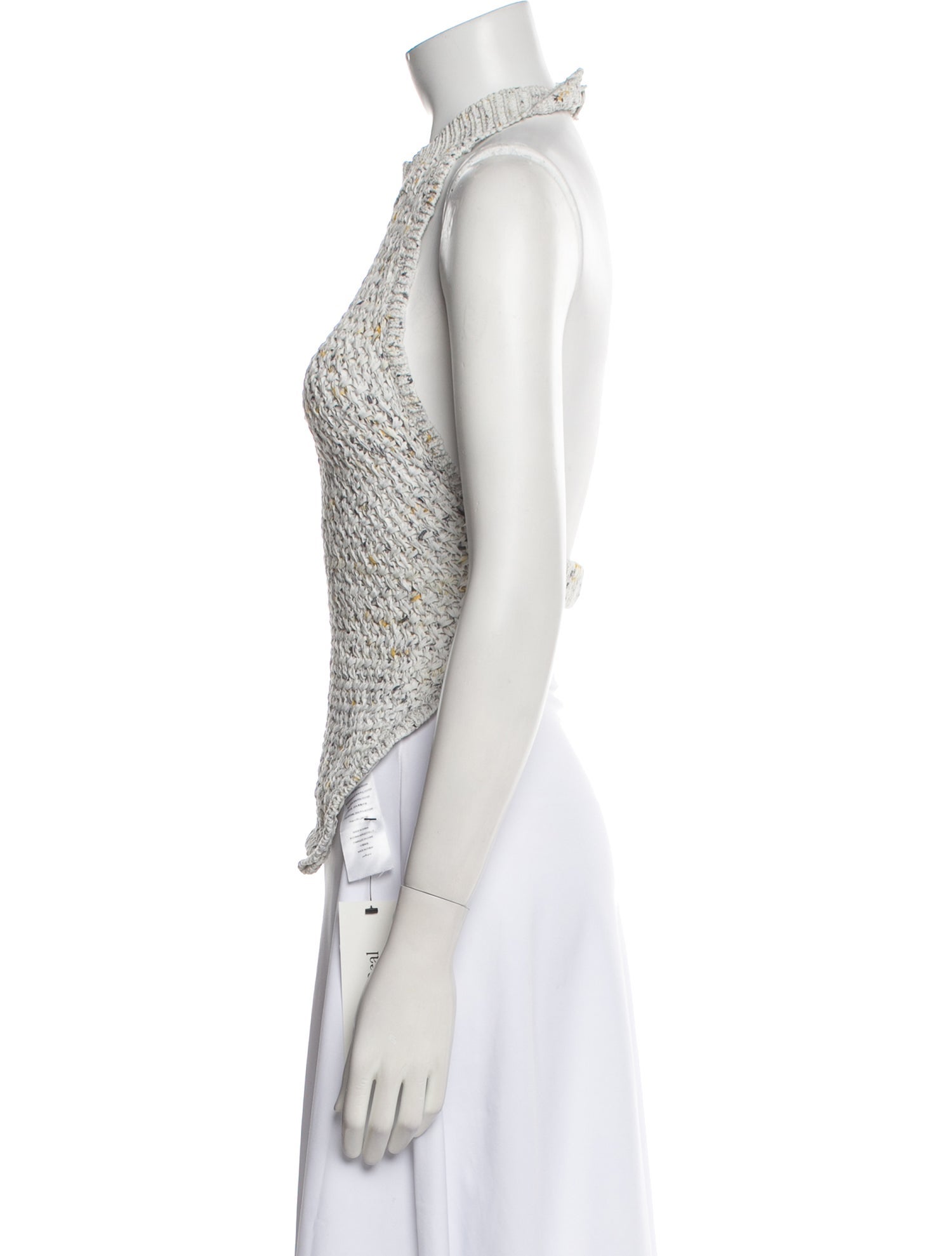 Christopher Esber Floral Print Mock Neck Blouse